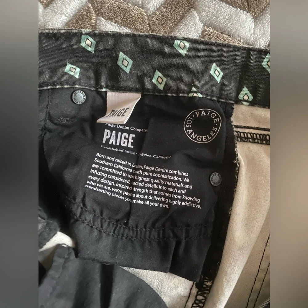PAIGE Teal Diamond Gray Black stone wash Verdugo Ultra Skinny Jeans size… - Picture 5 of 7
